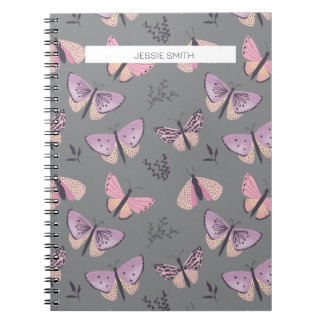 Caderno Espiral Notebook bonito Butterfly Impressão