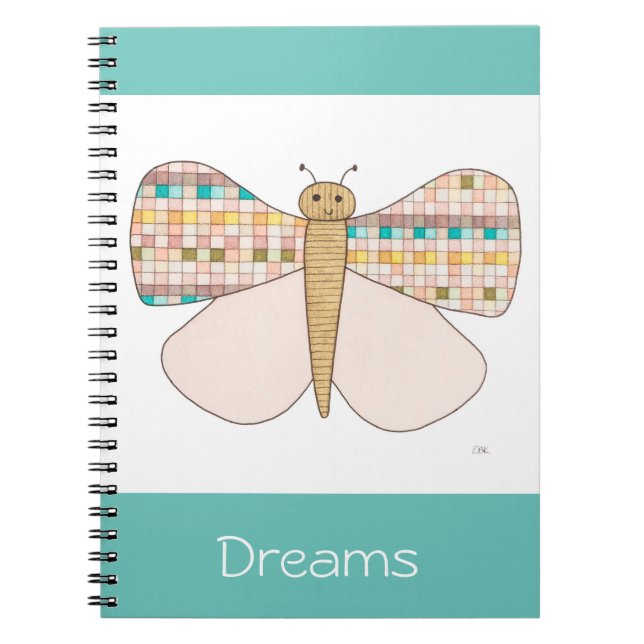 Caderno Espiral Notebook bonito-Dreams-Erin Brit Art (Frente)
