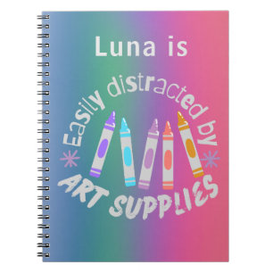 Caderno Espiral Notebook bonito e divertido