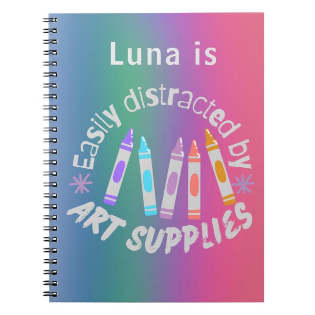 Caderno Espiral Notebook bonito e divertido (Frente)