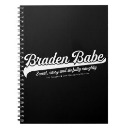Caderno Espiral Notebook Braden Babe de 6,5" x 8,75"
