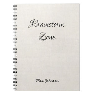Caderno Espiral Notebook Branco da Zona Brainstorm