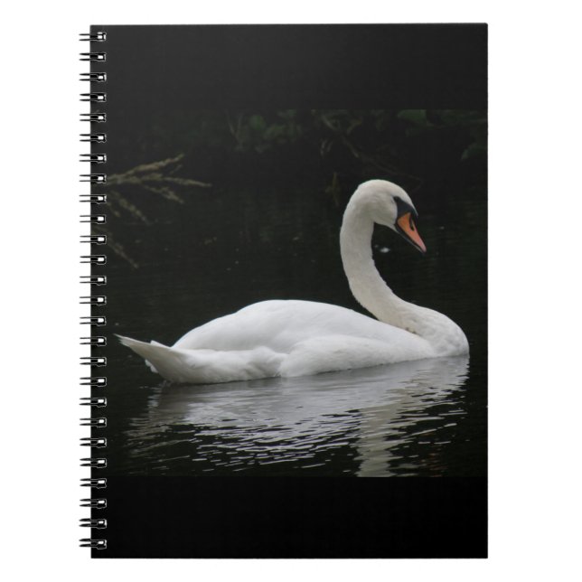 Caderno Espiral Notebook branco gracioso (Frente)