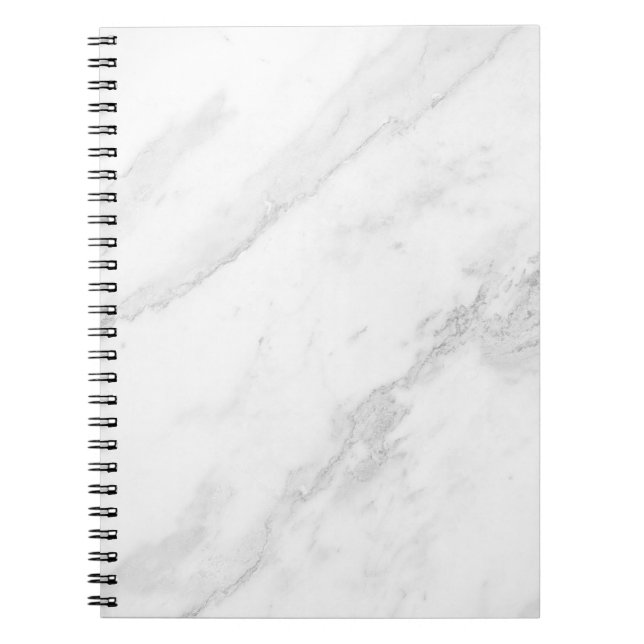 Caderno Espiral Notebook branco marble (Frente)