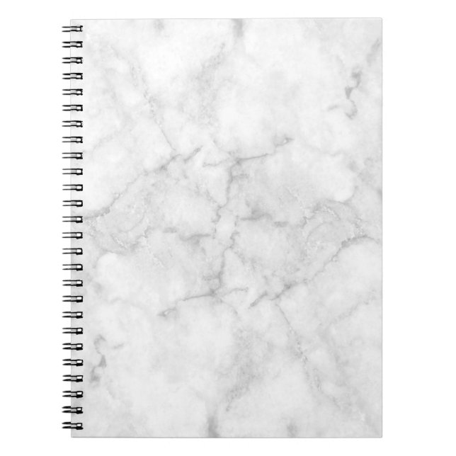 Caderno Espiral Notebook branco marble (Frente)