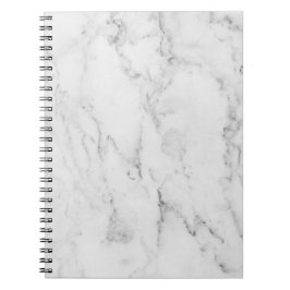 Caderno Espiral Notebook branco marble