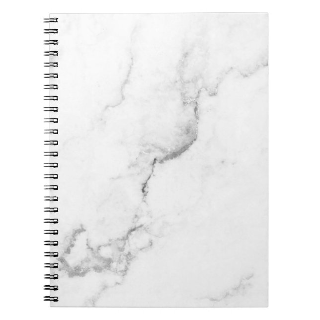 Caderno Espiral Notebook branco marble (Frente)