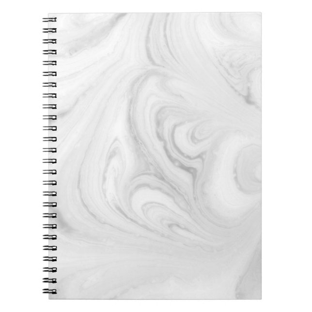 Caderno Espiral Notebook branco marble (Frente)