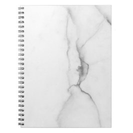 Caderno Espiral Notebook branco marble