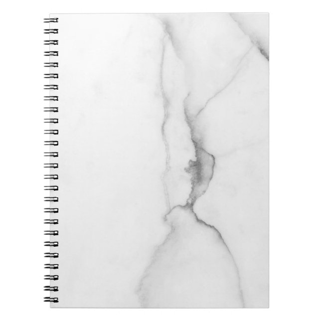 Caderno Espiral Notebook branco marble (Frente)