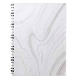 Caderno Espiral Notebook branco marble
