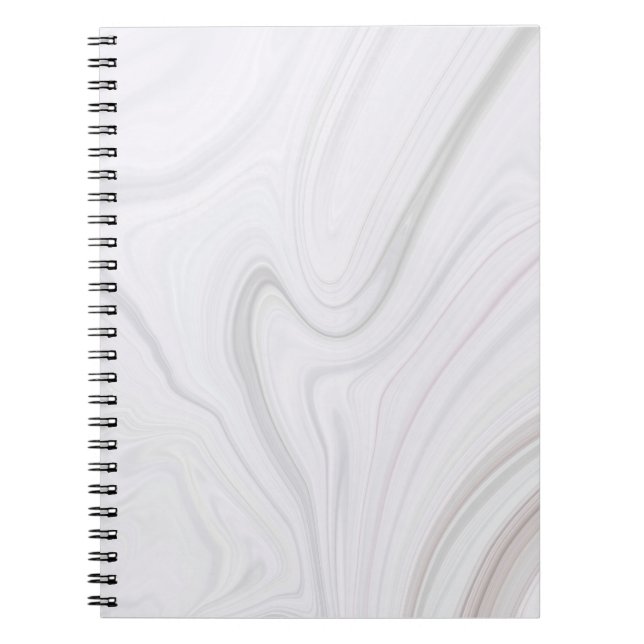 Caderno Espiral Notebook branco marble (Frente)