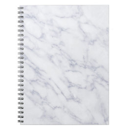Caderno Espiral Notebook branco marble