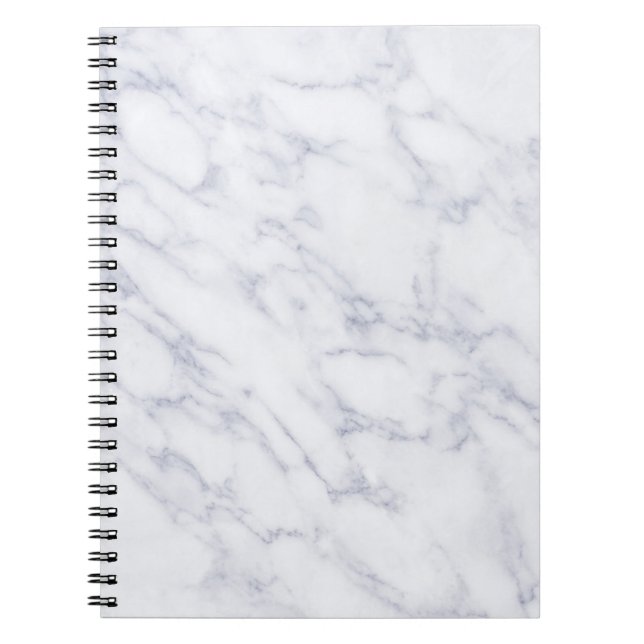 Caderno Espiral Notebook branco marble (Frente)