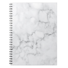 Caderno Espiral Notebook branco marble