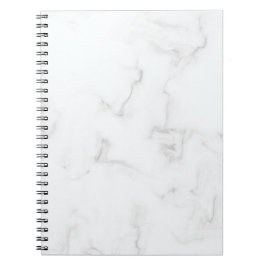Caderno Espiral Notebook branco marble