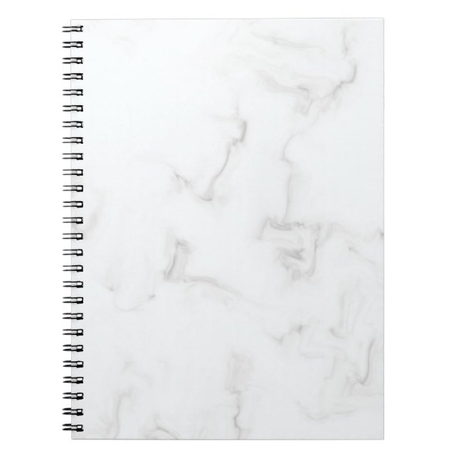 Caderno Espiral Notebook branco marble (Frente)