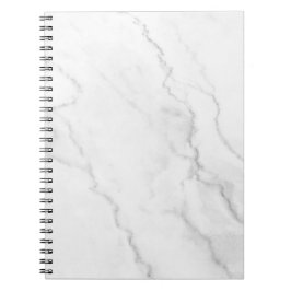 Caderno Espiral Notebook branco marble