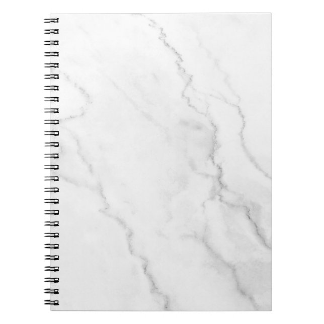 Caderno Espiral Notebook branco marble (Frente)