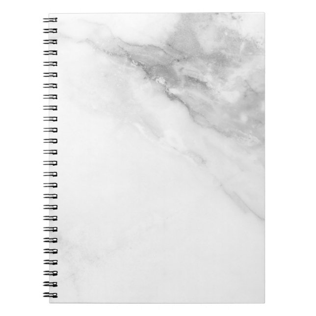 Caderno Espiral Notebook branco marble (Frente)