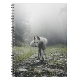 Caderno Espiral Notebook branco siberiano