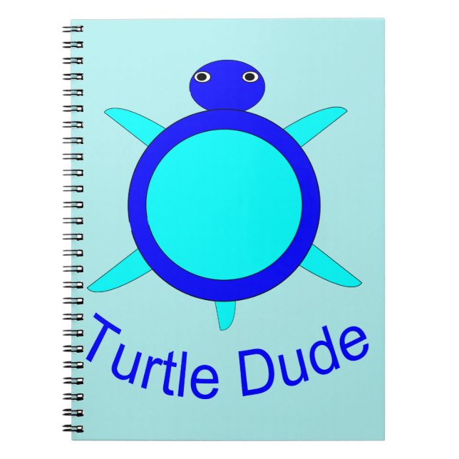 Caderno Espiral Notebook Bright Blue Turtle (Frente)
