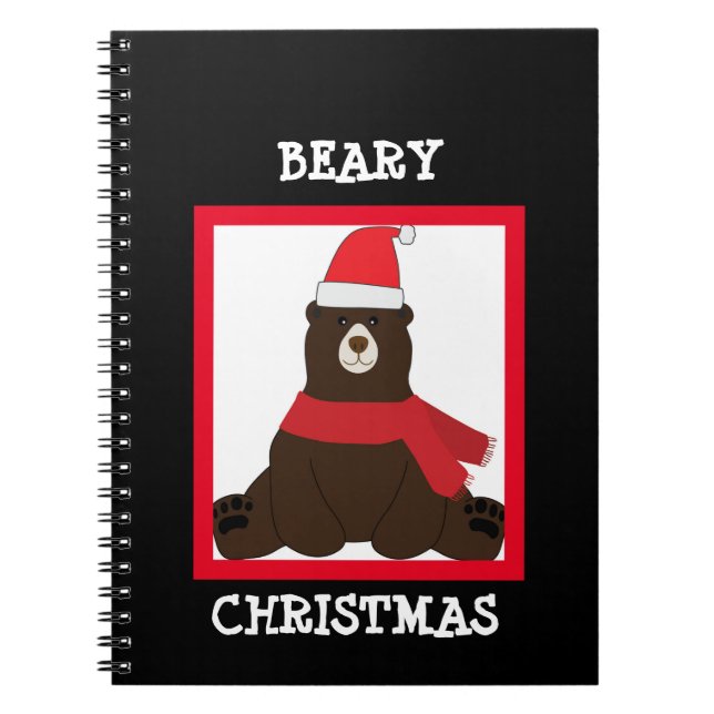 Caderno Espiral Notebook Brown Beary Christmas (Frente)