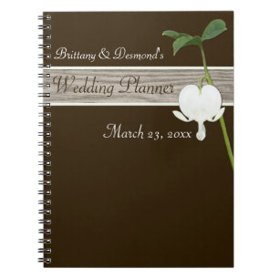 Caderno Espiral Notebook Brown Bleeding Heart Planner