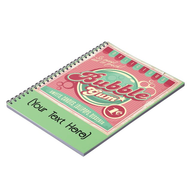 Caderno Espiral Notebook Bubble Gum Photo (Left Side)