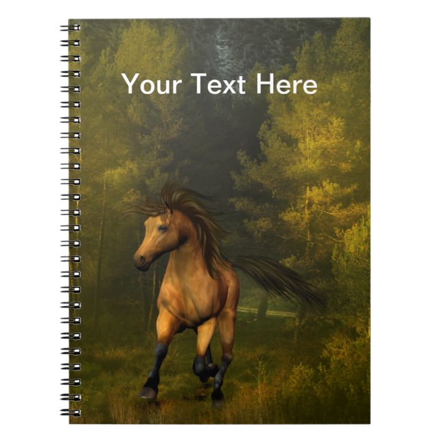 Caderno Espiral Notebook Buckskin Horse (Frente)