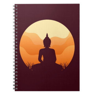 Caderno Espiral Notebook Buda Meditente