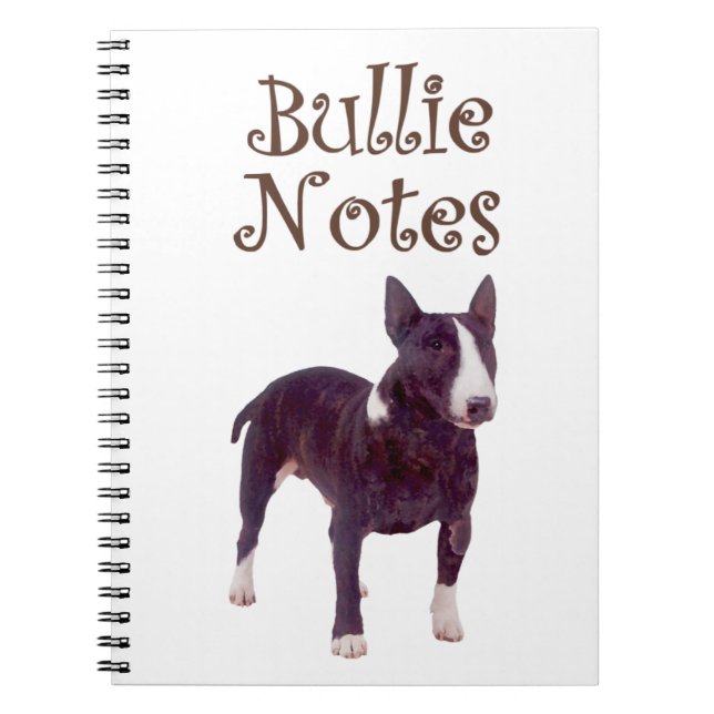 Caderno Espiral Notebook Bull Terrier (Frente)