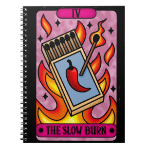 Caderno Espiral Notebook Burn Tarot Lento