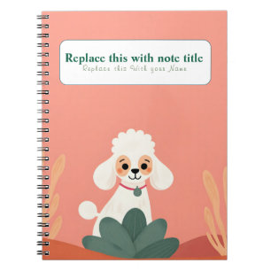 Caderno Espiral Notebook Cachorro Kawaii Cute Personalizado