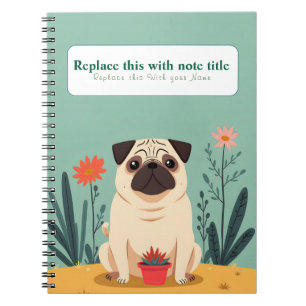 Caderno Espiral Notebook Cachorro Kawaii Cute Personalizado