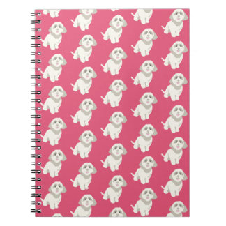 Caderno Espiral Notebook Cachorro Rosa