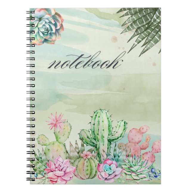 Caderno Espiral Notebook Cactus (Frente)