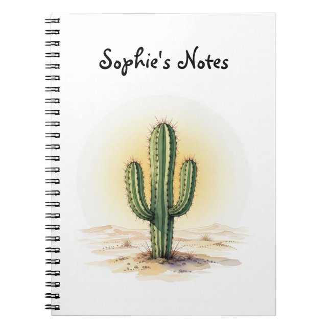 Caderno Espiral Notebook Cactus (Frente)