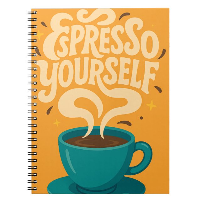 Caderno Espiral Notebook café Espresso (Frente)
