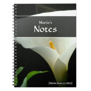 Caderno Espiral Notebook Calla Lily