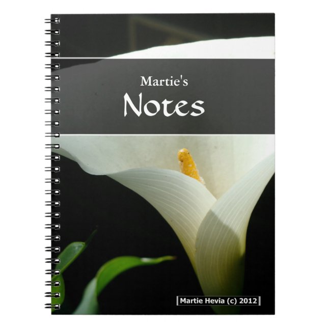 Caderno Espiral Notebook Calla Lily (Frente)