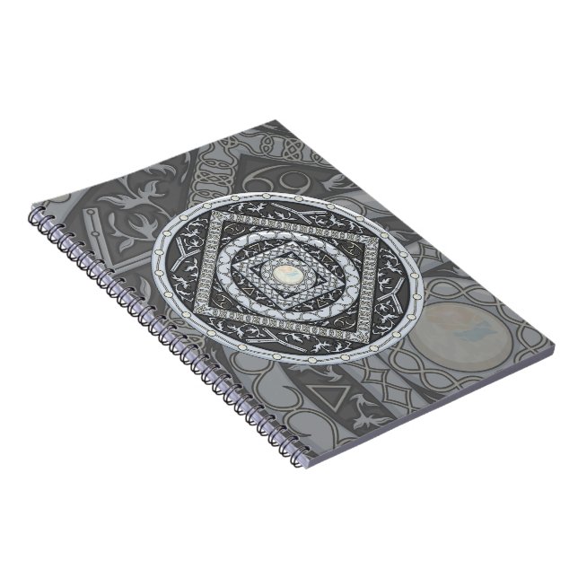 Caderno Espiral Notebook Cancer Mandala (Lado Direito)