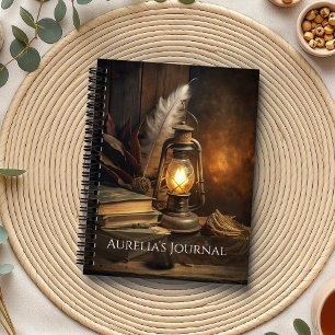 Caderno Espiral Notebook Candlelit Spellbook - Diário Cozy Witch