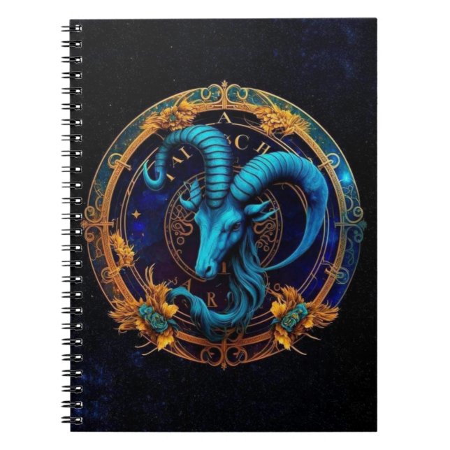 Caderno Espiral Notebook Capricorn Zodiac Espiral (Frente)