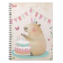 Caderno Espiral Notebook Capybara Birthday Bash Spiral