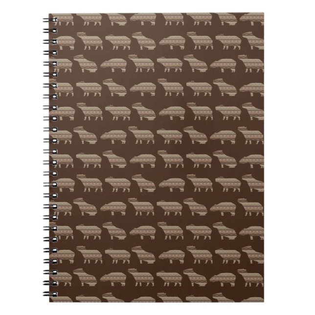 Caderno Espiral Notebook Capybara Pattern (Frente)