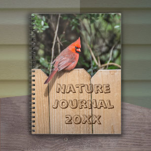 Caderno Espiral Notebook Cardinal (Pássaro Vermelho)