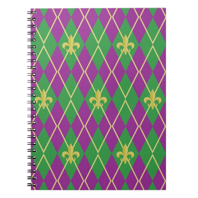 Caderno Espiral Notebook Carnival Argyle (Frente)