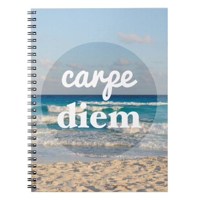 Caderno Espiral Notebook Carpe Diem (Frente)