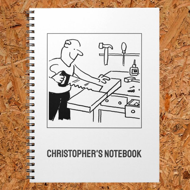 Caderno Espiral Notebook Carpenter ou Joiner (Criador carregado)